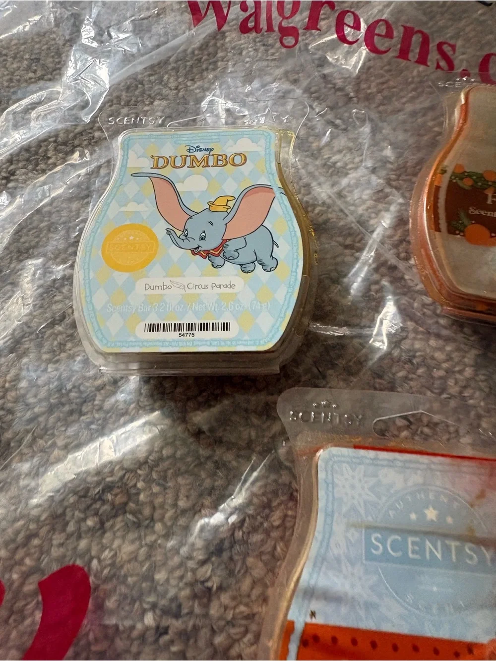 7 Scentsy Wax Melt Bundle Disney Fall Apple Christmas AS IS